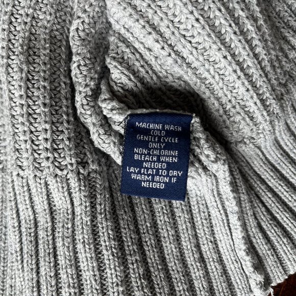 Chaps Fold-Over Collar Cardigan - Picture 4 of 4